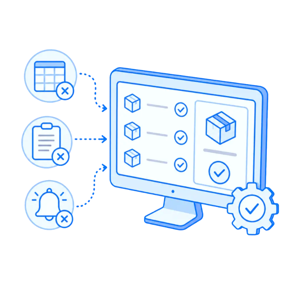Traizr dashboard showing automated mailroom processes
